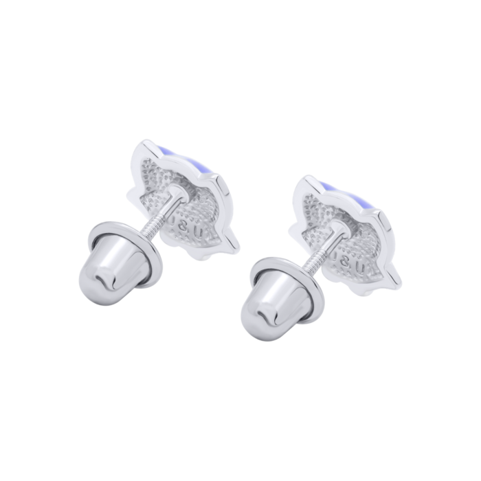 Сережки Сова Фіолетовий - Зображення 2