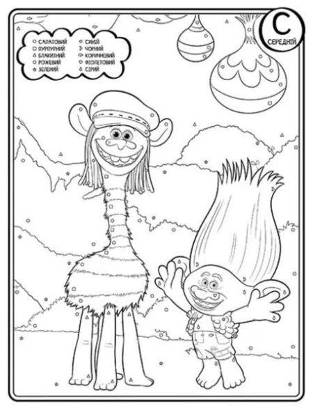 Тролі. Тролістична розмальовка. Безліч форм (У)(34.9) - Зображення 4