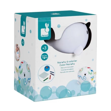 Іграшка для купання Janod Малювання. Нарвал J04726