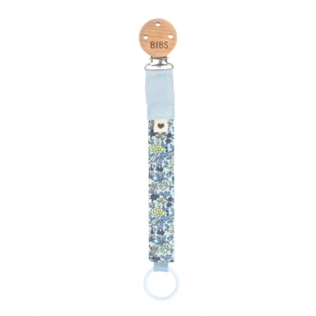 Тримач для соски 942112231 BIBS x Liberty Pacifier Clip Chamomile Lawn Baby Blue