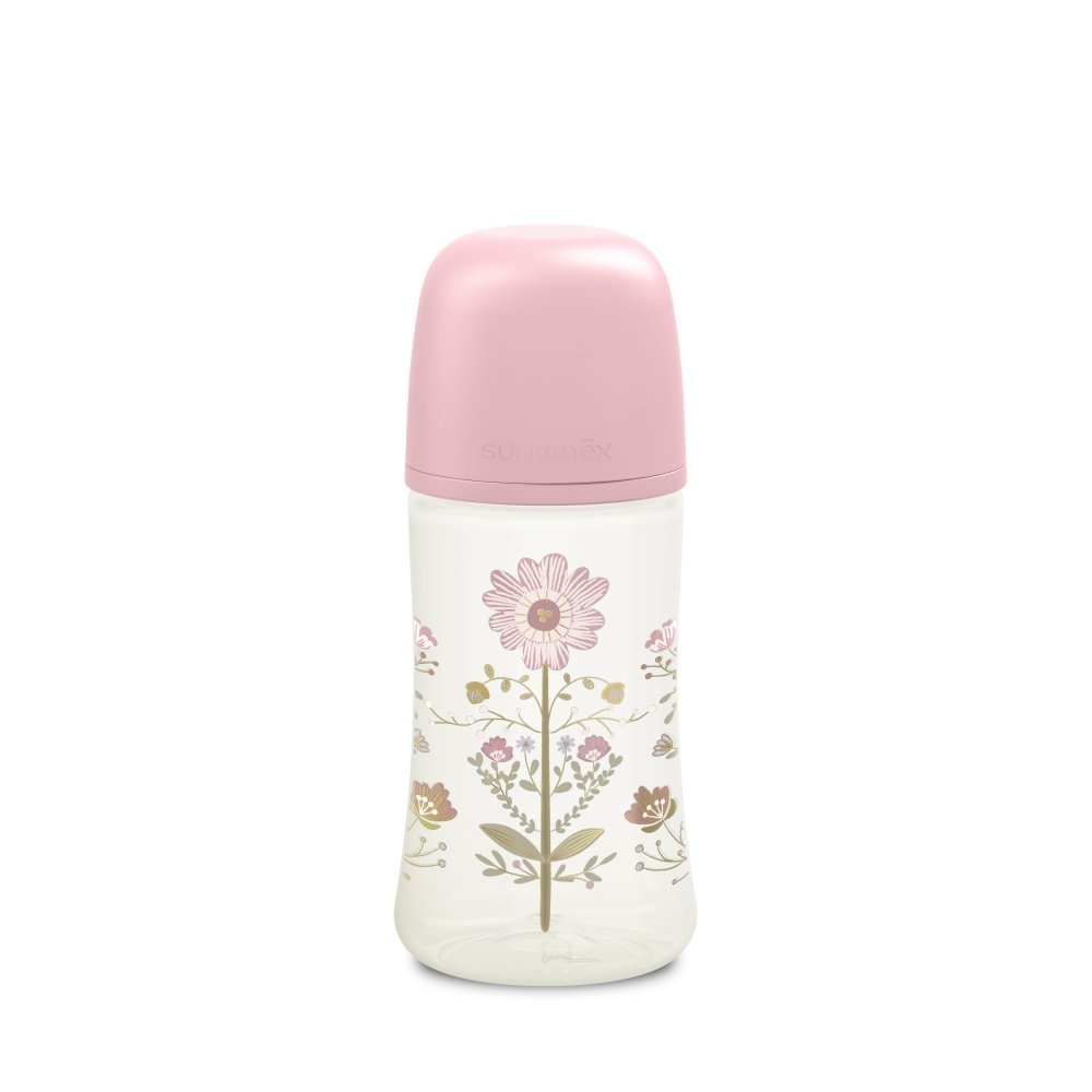 270mlpink01 Пляшечка, 270 мл, фізіологічна соска повільний потік, *Gold Edition*/рожева (8426420080170) - Зображення 1