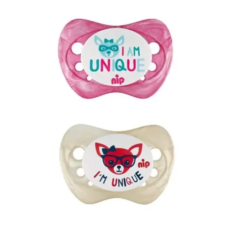 Пустушка *Я унікум №2* (силікон) 5 - 18 місяців (2шт)/ NIP