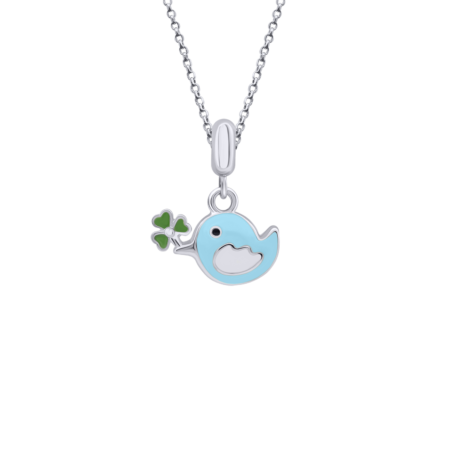 Кулон Пташка блакитна