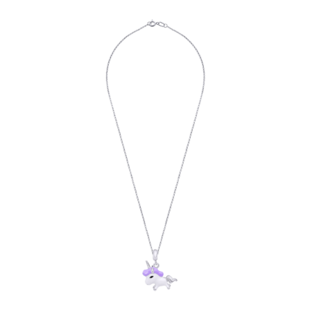 Кулон Єдиноріг фіолетовий - Зображення 2