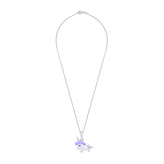 Кулон Єдиноріг фіолетовий - Зображення 2