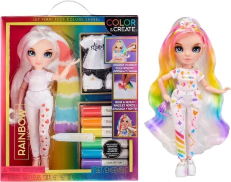 Лялька Rainbow High Color & Create Fashion Doll- Blue Eyes