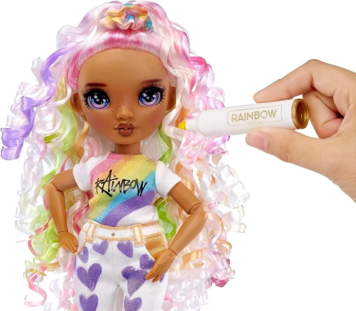 Лялька Rainbow High Color & Create Fashion Doll- Purple Eyes - Зображення 4