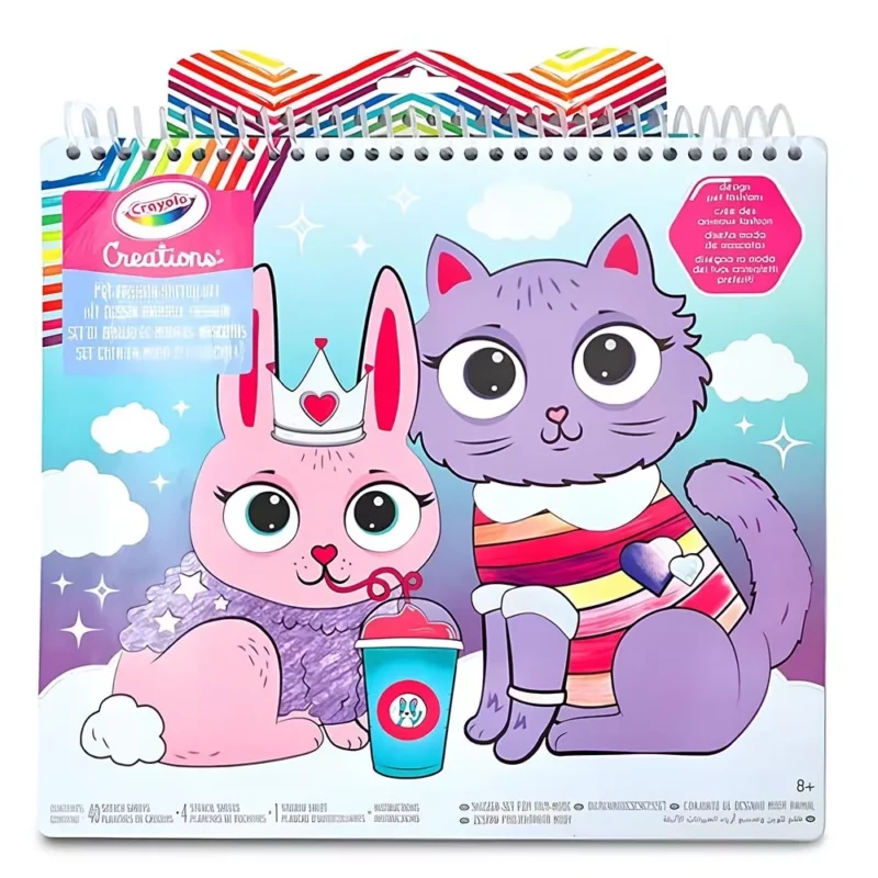 Розмальовка дитяча Crayola Creations  *Pet Fashion Studio* з наліпками та трафаретами, 40 сторінок