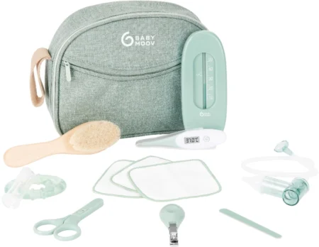 Набір для догляду за дитиною в органайзері (зелений)