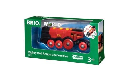 Могутній червоний локомотив BRIO на батарейках (33592) - Зображення 4