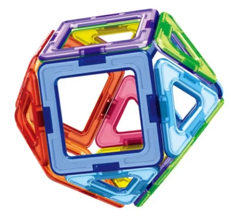 Конструктор магнітний IBLOCK PL-920-02(24шт)32дет, - Зображення 4