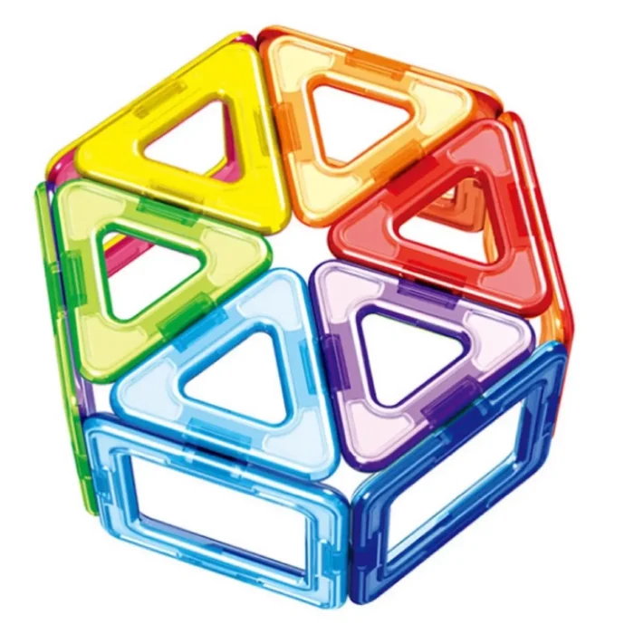 Конструктор магнітний IBLOCK PL-920-02(24шт)32дет, - Зображення 3