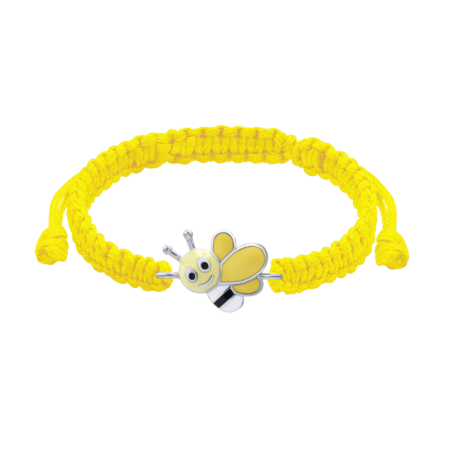 Браслет плетений Весела бджілка Жовтий