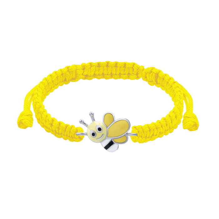 Браслет плетений Весела бджілка Жовтий - Зображення 1