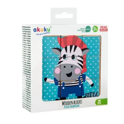 Кубики з дерева 9 шт