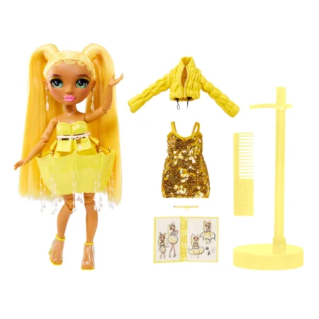 Лялька Rainbow High Fantastic Fashion Doll- YELLOW - Зображення 5