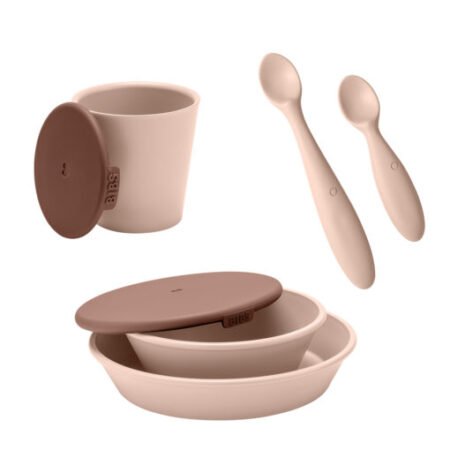 Набір посуду (миски, ложки, чашка) 7500106 BIBS Complete Dinner Set Blush - Зображення 3