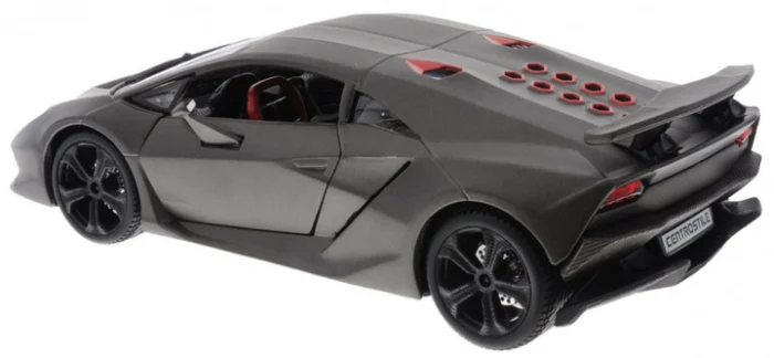 Автомодель - LAMBORGHINI SESTO ELEMENTO (серый металлик, 1:24) - Зображення 2