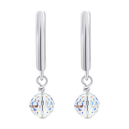 Сережки з підвісами Кришталик багатобарвний