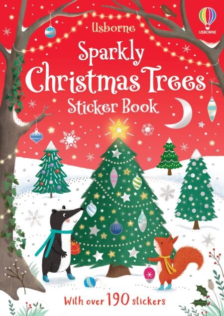 Книга з завданнями SPARKLY CHRISTMAS TREES STICKER BOOK