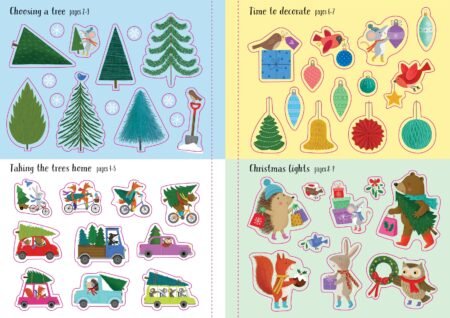 Книга з завданнями SPARKLY CHRISTMAS TREES STICKER BOOK - Зображення 5