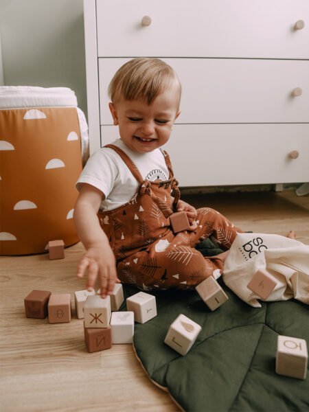 КУБИКИ УКРАЇНСЬКИЙ АЛФАВІТ / РОЖЕВО-ГІРЧИЧНИЙ - Зображення 6