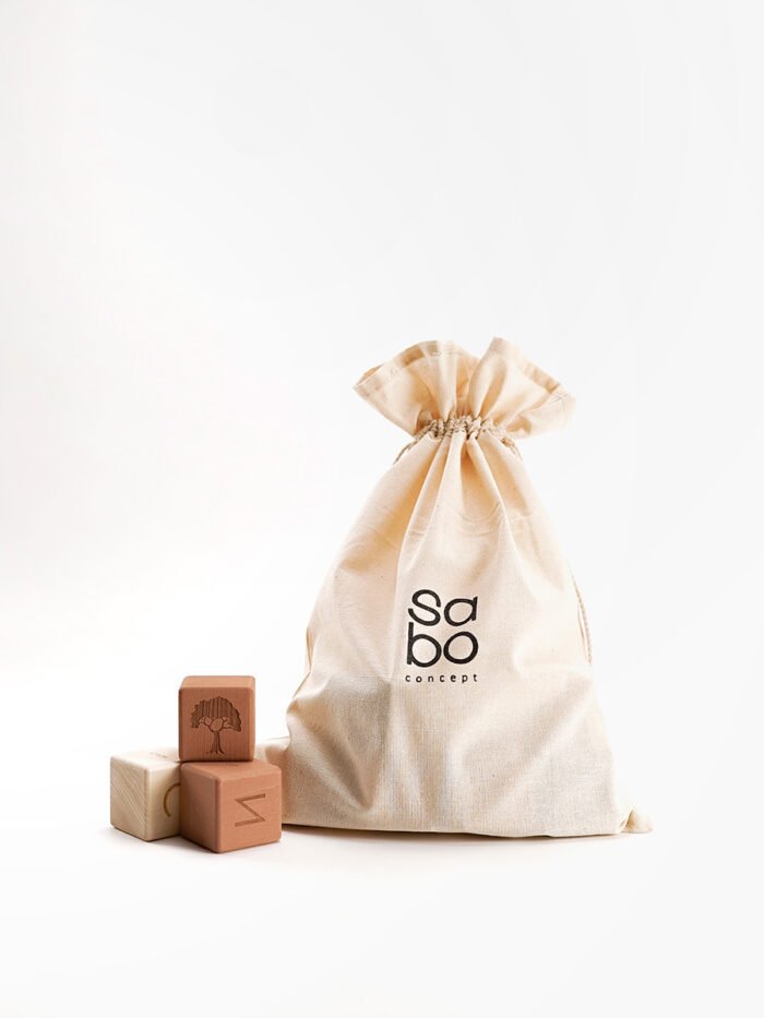 КУБИКИ УКРАЇНСЬКИЙ АЛФАВІТ / ОЛИВКОВИЙ - Зображення 3