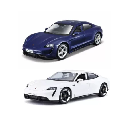 Автомодель - PORSCHE TAYCAN TURBO S (ассорти синий, белый, 1:24)