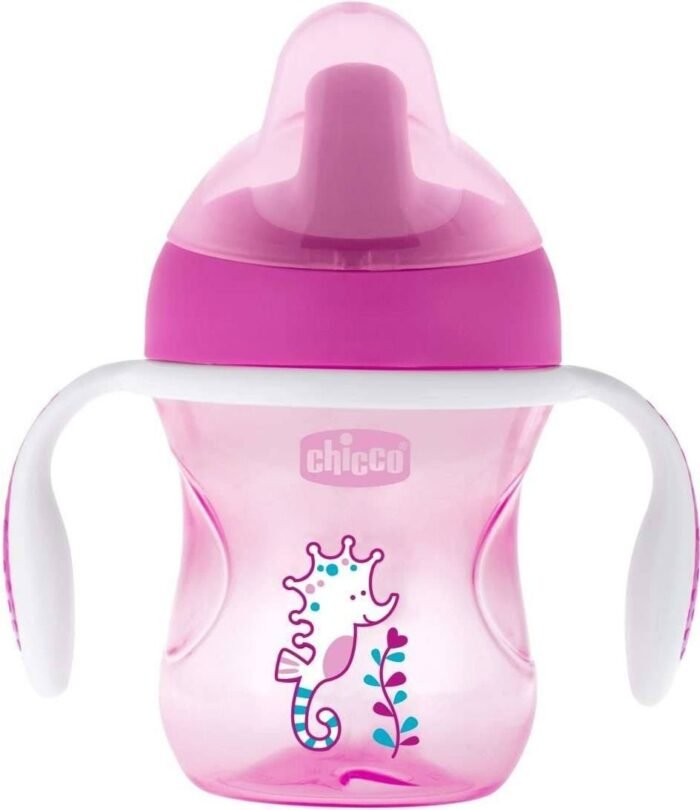 Чашка пластикова для пиття *Training Cup*  200мл.  від 6 місяців (рожева) - Зображення 1