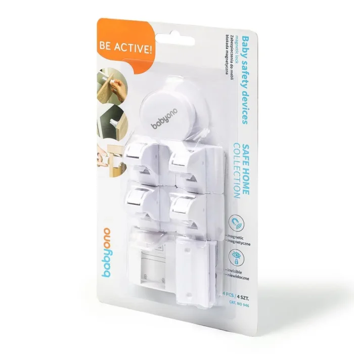 Безпечний дім: *Захист для шухляд на магніті* (4 шт.) *BabyOno* - Зображення 1