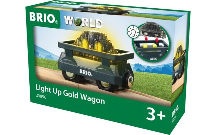 Вагон BRIO з золотом і світлом (33896) - Зображення 1