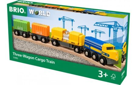 Вантажний поїзд BRIO з трьома вагонами (33982)