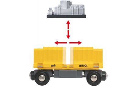 Вантажний поїзд BRIO з трьома вагонами (33982) - Зображення 4
