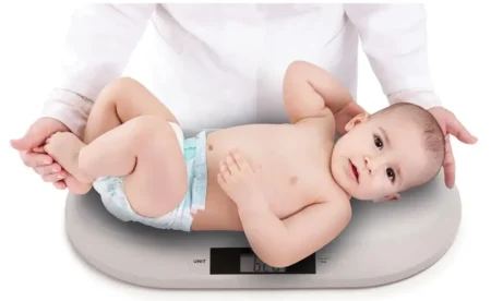 Дитяча  електронна вага до 20 кг. (Сірий)  *BabyOno* - Зображення 2