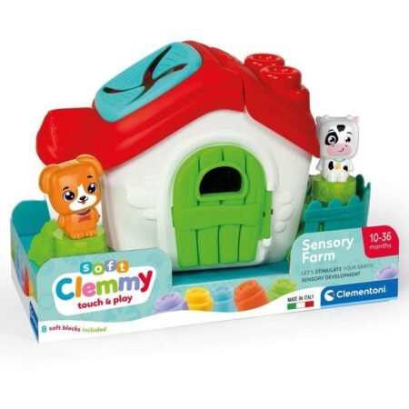 Ігровий набір з конструктором Clementoni *Sensory Farm*, серія *Soft Clemmy*