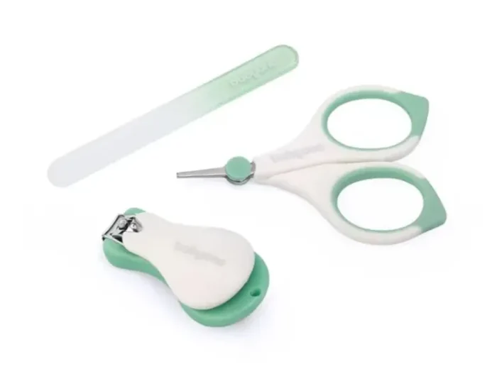 Косметичний набір для догляду за нігтями (пилочка, ножниці, щипчики) (Салатовий) *BabyOno* - Зображення 2