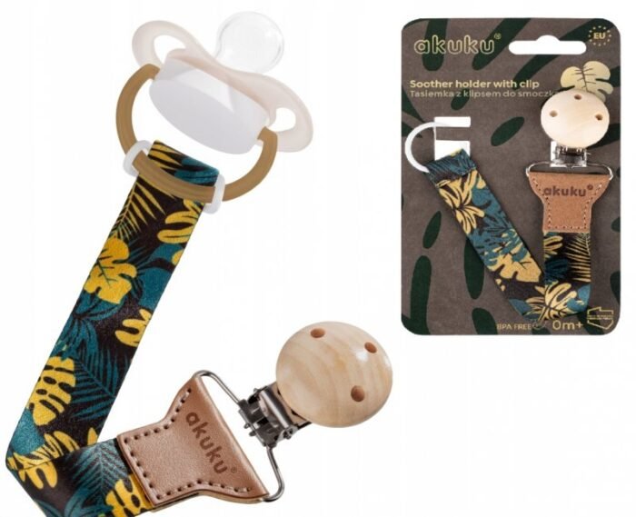 large_20230731201312420629 Ланцюжок до пустушки універсальний Листочки - Зображення 1