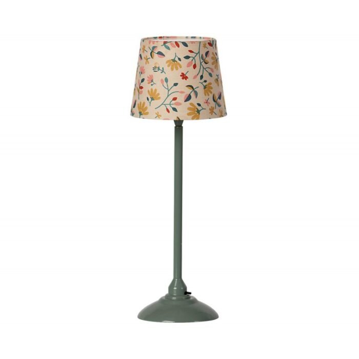 miniature-floor-lamp-dark-mint-2020-maileg Аксесуари для ляльки - Мініатюрний торшер - Темна м'ята - Зображення 1