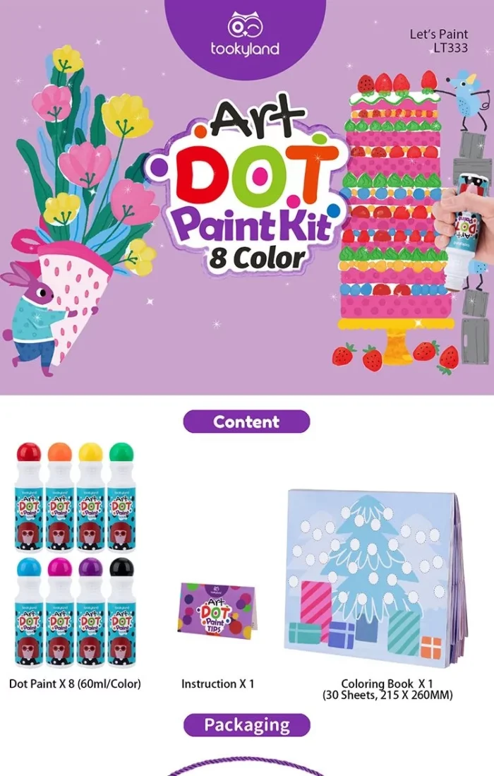 Набір для малювання крапками 8 кольорів - Зображення 2