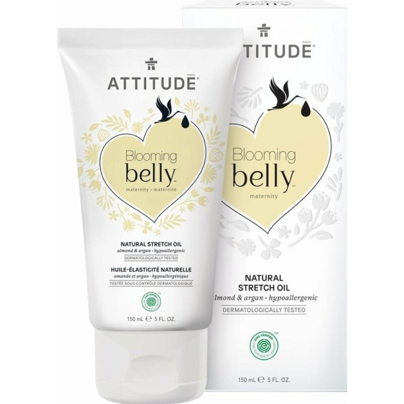Олія для тіла *Blooming Belly* мигдалево-арганова 150мл, Attitude