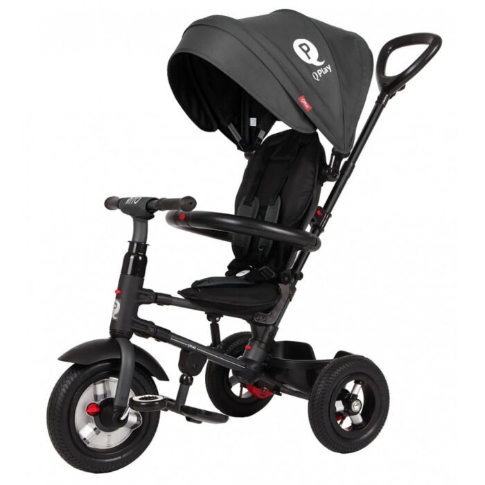 qplay-rito-rubber-black-6-1000x1000 Велосипед складаний триколісний дитячий Rito Rubber Black (0686268624600) - Зображення 1