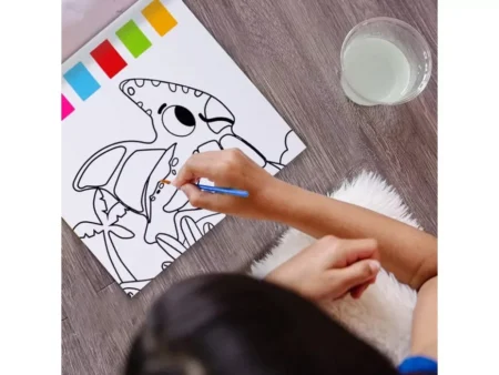 Розмальовки водні акварельні Динозаври - Зображення 3