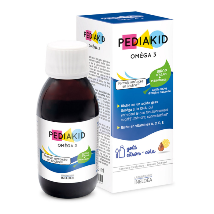 PEDIAKID Питний Омега 3 з холіном / OMEGA 3 125 мл -покращення розумової діяльності - Зображення 1