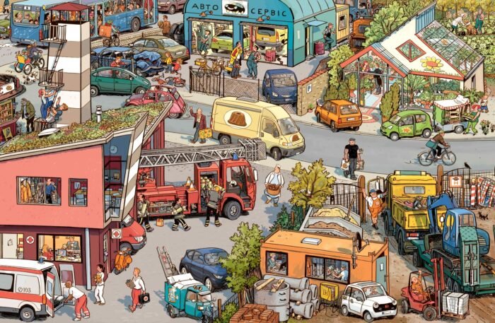 Книга *Хто що робить? Віммельбух професій* - Зображення 2