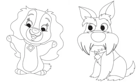 Disney Маля. Гра з кольором. Леді та Бродяга - Зображення 2