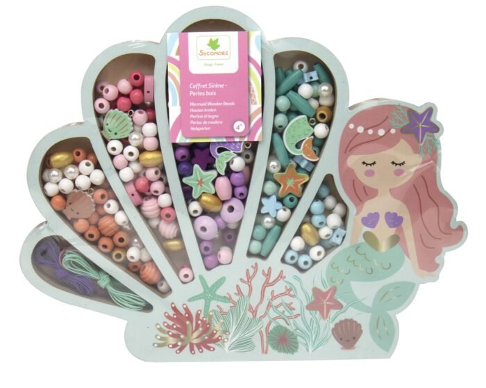 Дерев'яні намистини SYCOMORE русалка - Зображення 2