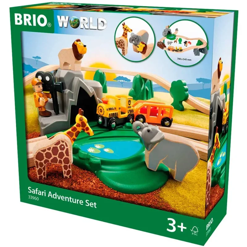 Дитяча залізниця BRIO Пригоди в Сафарі (33960)