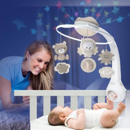 INFANTINO Мобіль музичний з проектором 3 в 1, сірий, 004915I - Зображення 3