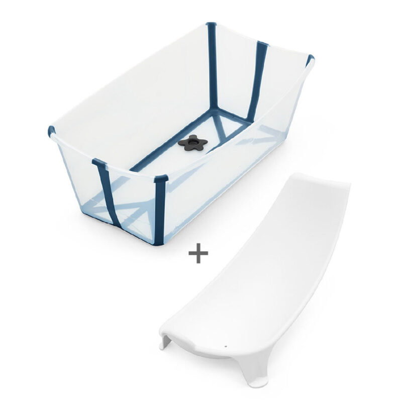 Комплект ванночка для купання Flexi Bath та підставка, кол. бірюзовий (Aqua)