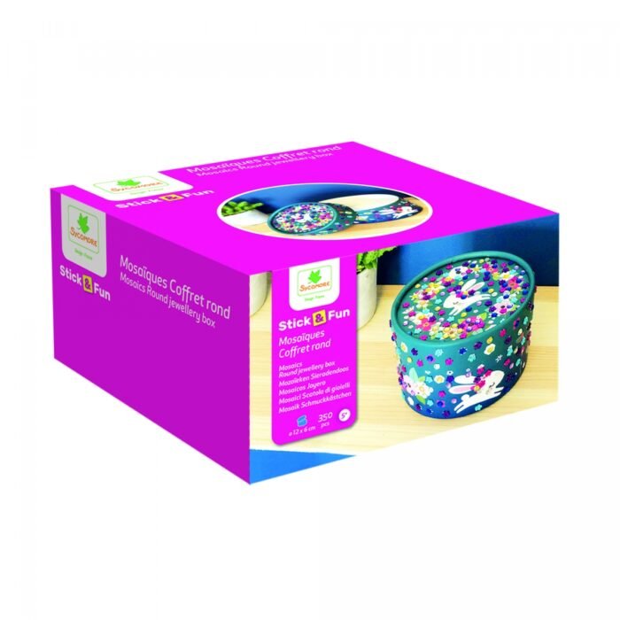 3D мозаїка SYCOMORE кругла скринька для прикрас - Зображення 1